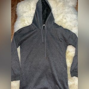 Oversized hoodie dress with pockets